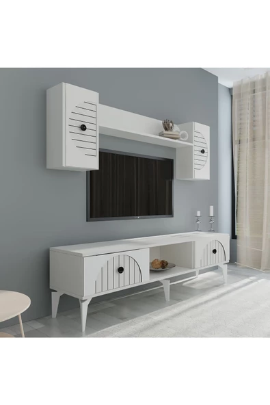 DEMONTE DECOR BREDDA TV ÜNİTESİ BEYAZ-BEYAZ - 3