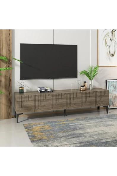 DEMONTE DECOR Artemis Tv Ünitesi 180 Cm Ceviz-ceviz