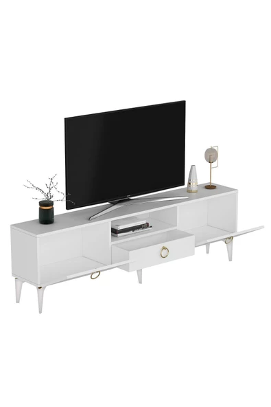 DEMONTE DECOR DRONE TV SEHPASI BEYAZ-BEYAZ - 5
