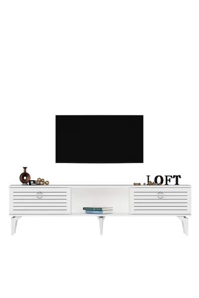 DEMONTE DECOR ARONA TV SEHPASI (ALT MODÜL) BEYAZ - 2