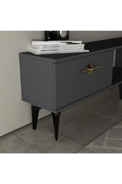 DEMONTE DECOR ZENİT TV ÜNİTESİ TAKIMI ANTRASİT-ANTRASİT - 3