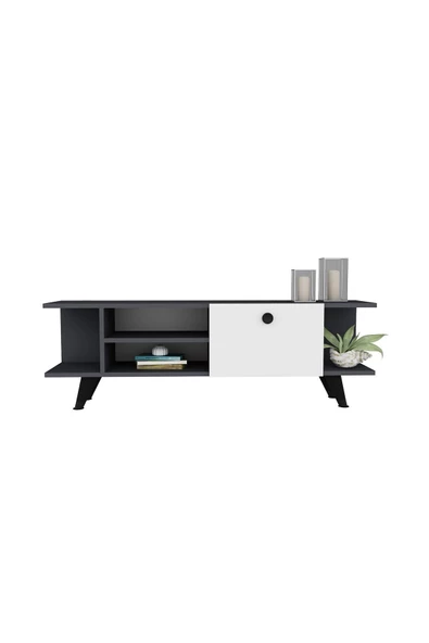 DEMONTE DECOR İDİLL TV ÜNİTESİ ANTRASİT-BEYAZ - 3