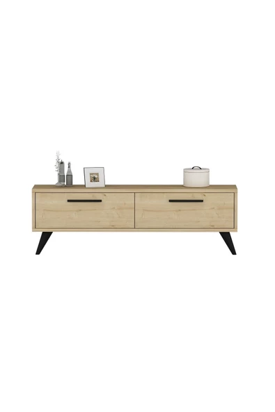 DEMONTE DECOR MELİSAA TV ÜNİTESİ, 120 CM, 2 KAPAKLI SAFİRMEŞE-SAFİRMEŞE - 3