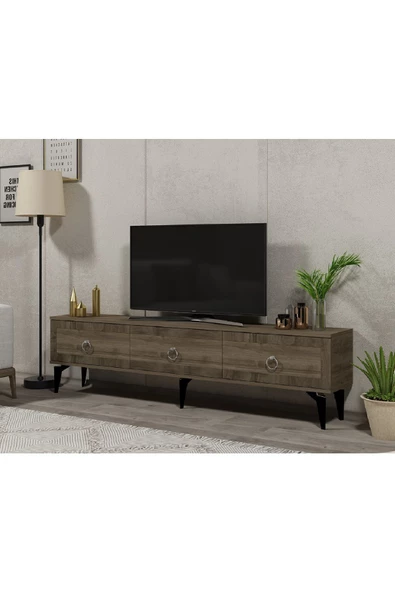 DEMONTE DECOR Sellen 180 Cm Tv Sehpası Ceviz-ceviz - 2