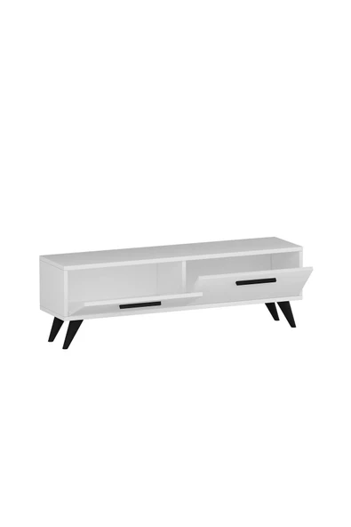 DEMONTE DECOR MELİSAA TV ÜNİTESİ, 120 CM, 2 KAPAKLI BEYAZ-BEYAZ - 4