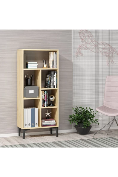 DEMONTE DECOR College Kitaplık Safir Meşe - Safir Meşe