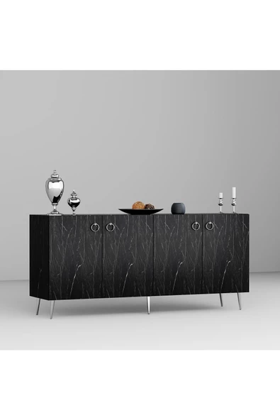 DEMONTE DECOR DROP KONSOL ROYALMERMER-GÜMÜŞ - 6