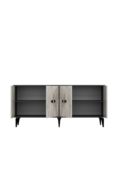 DEMONTE DECOR Fly 180 Cm Konsol (KX180) Antrasit-efesmermer - 5