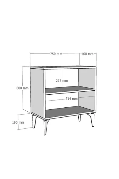 DEMONTE DECOR YUMMY LAZER ÇİZGİLİ - PLEKSİ DESENLİ KONSOL , ÇOK AMAÇLI DOLAP , BANYO DOLABI ANTRASİT-ALTIN - 5