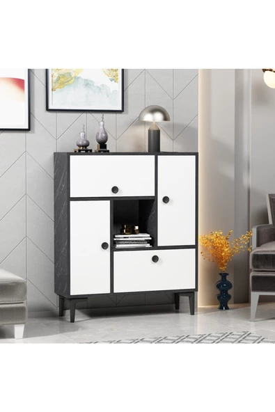 DEMONTE DECOR Sidelya Konsol Royalmermer-beyaz