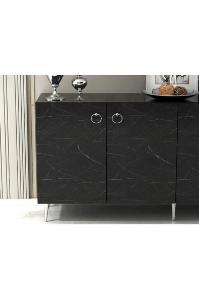 DEMONTE DECOR DROP KONSOL ROYALMERMER-GÜMÜŞ - 7