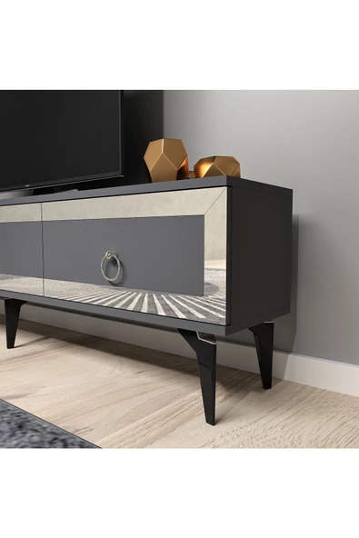 DEMONTE DECOR HALLKA DOLAP,ÇEKMECE METAL MOBİLYA KULBU 60 MM (4 ADET) GÜMÜŞ - 2