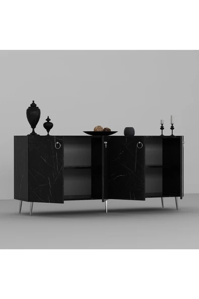 DEMONTE DECOR DROP KONSOL ROYALMERMER-GÜMÜŞ - 4