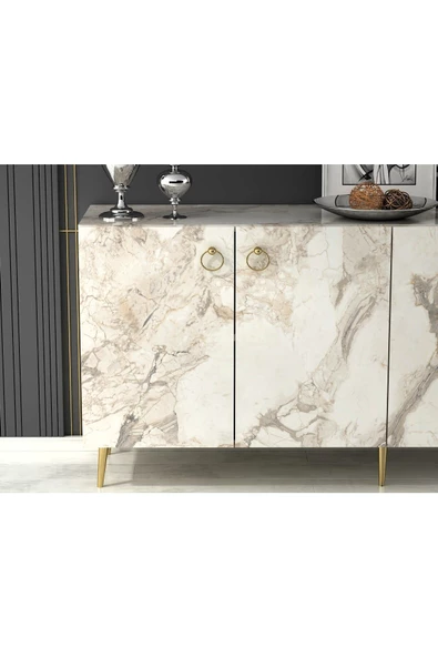 DEMONTE DECOR DROP KONSOL EFESMERMER-ALTIN - 7