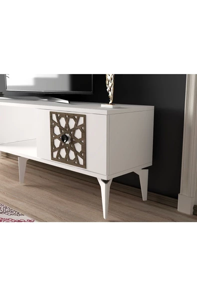 DEMONTE DECOR Meery Tv Sehpası Beyaz-beyaz - 3