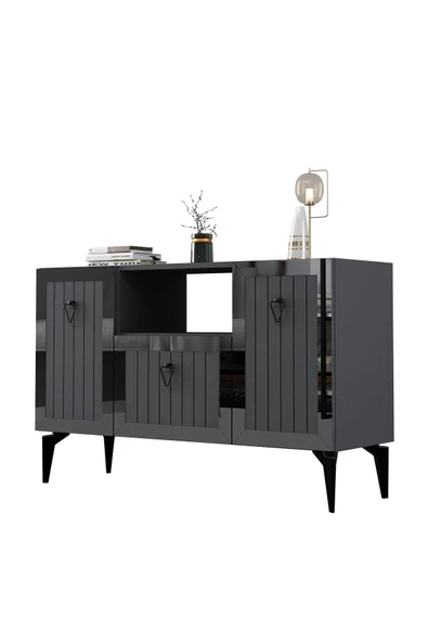 DEMONTE DECOR LİNDA KONSOL ANTRASİT-GÜMÜŞ - 8
