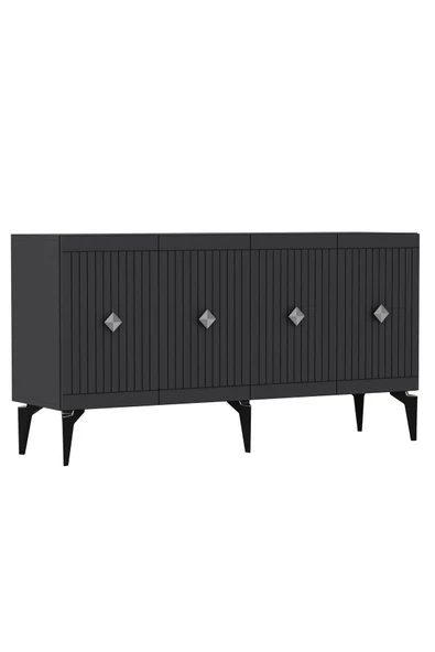DEMONTE DECOR MİDDAS KONSOL ANTRASİT-GÜMÜŞ - 6