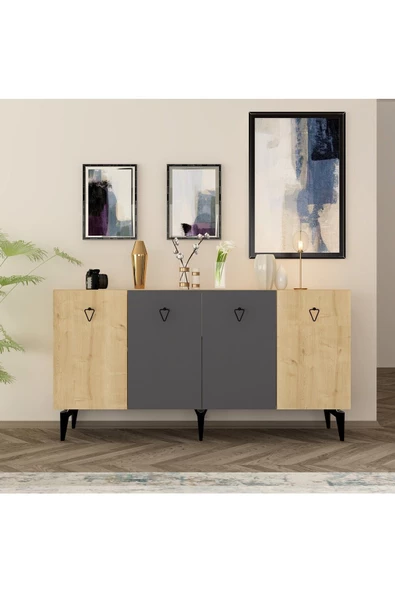 DEMONTE DECOR MİA KONSOL SAFİRMEŞE-ANTRASİT - 2