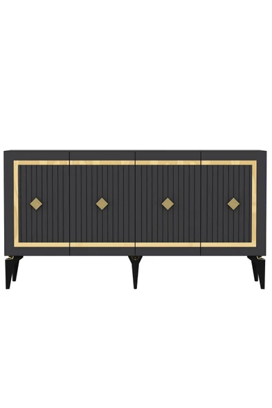DEMONTE DECOR NOVVA KONSOL ANTRASİT-ALTIN - 5