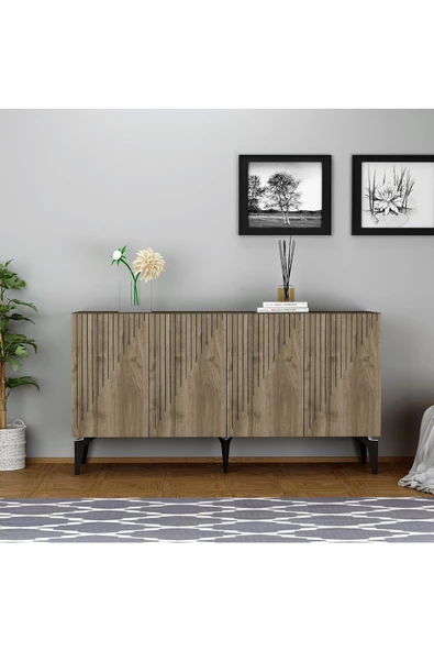 DEMONTE DECOR Grand Konsol Ceviz-ceviz