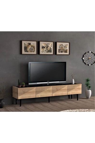 DEMONTE DECOR GRAND TV ÜNİTESİ SAFİRMEŞE-ROYALMERMER