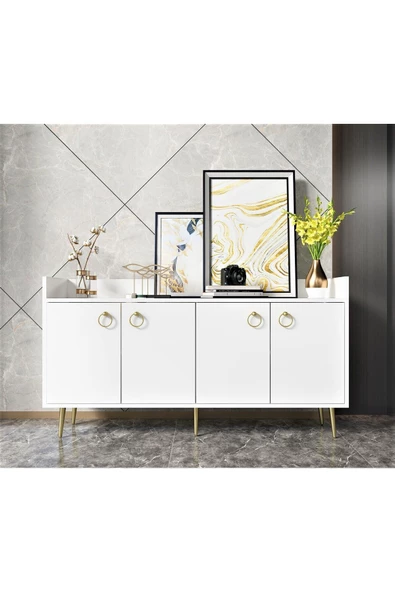 DEMONTE DECOR DARRİNG KONSOL HAVUZLU ,SADE ,ŞIK TASARIM BEYAZ