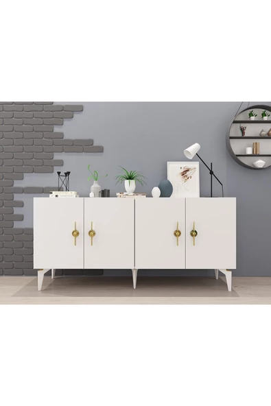 DEMONTE DECOR ZENİT KONSOL BEYAZ-BEYAZ - 2