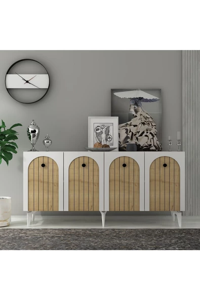 DEMONTE DECOR BREDDA KONSOL BEYAZ-SAFİRMEŞE