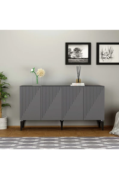 DEMONTE DECOR Grand Konsol Antrasit-antrasit - 1