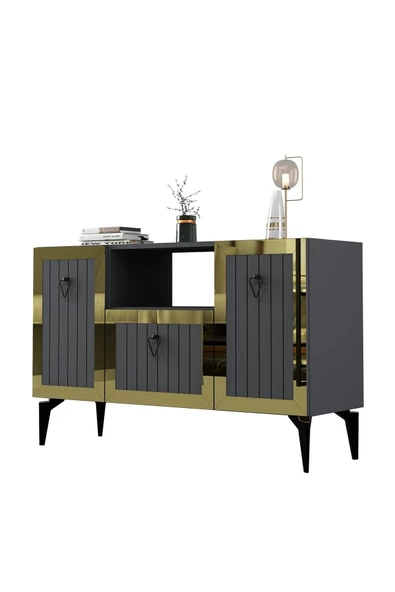 DEMONTE DECOR LINDA KONSOL ANTRASİT-ALTIN - 6
