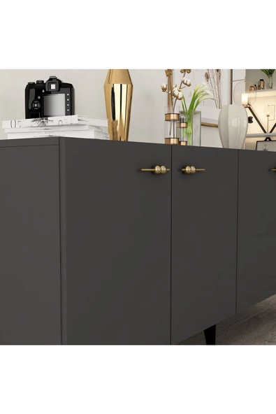 DEMONTE DECOR RÜYAM KONSOL ANTRASİT - 4