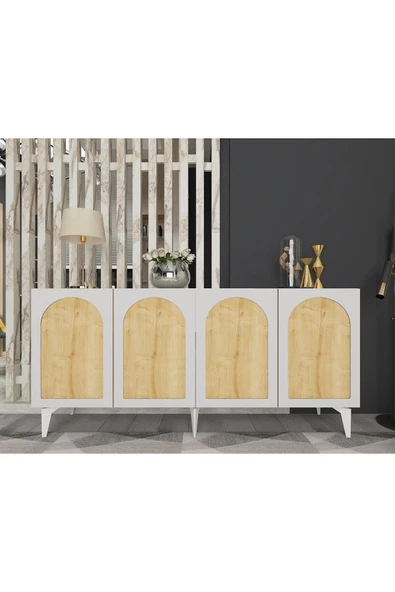 DEMONTE DECOR RUDY KONSOL BEYAZ-SAFİRMEŞE