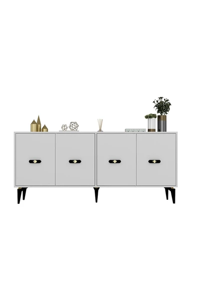 DEMONTE DECOR Fly 180 Cm Konsol (KX180) Beyaz-beyaz - 3