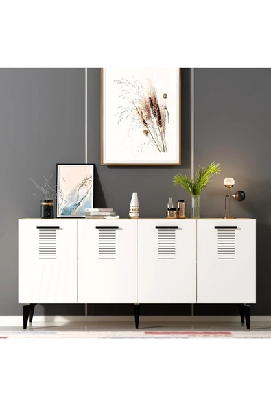 DEMONTE DECOR ASİMO KONSOL SAFİRMEŞE BEYAZ