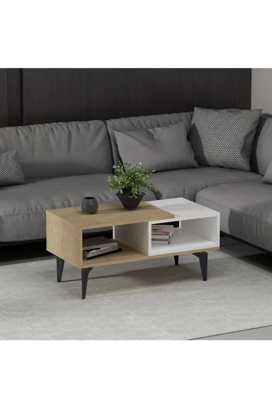 DEMONTE DECOR FLY ORTA SEHPA SAFİRMEŞE-BEYAZ