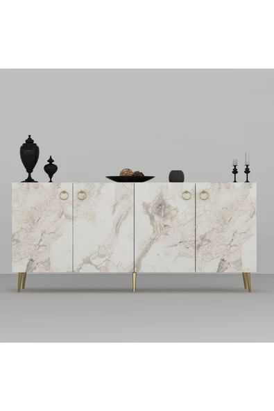 DEMONTE DECOR DROP KONSOL EFESMERMER-ALTIN - 5