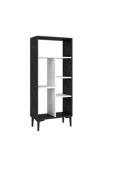 DEMONTE DECOR College Kitaplık Royal Mermer - Beyaz