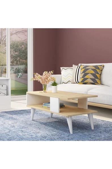 DEMONTE DECOR AYCAA  ORTA SEHPA SAFİRMEŞE-BEYAZ