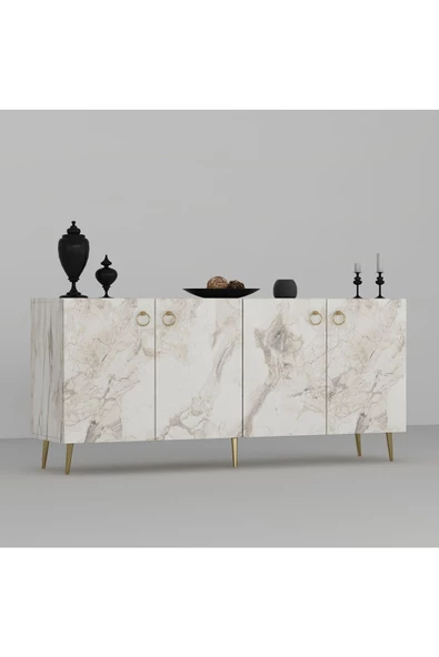 DEMONTE DECOR DROP KONSOL EFESMERMER-ALTIN - 6