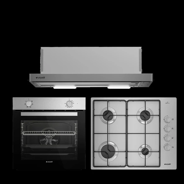 Arçelik Inox Ankastre Set