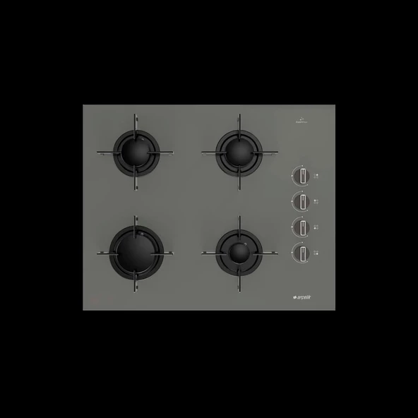Arçelik Yeni Model Gri Buhar Destekli Cam Ankastre Set - Resim 4