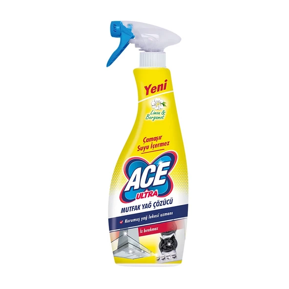 Ace Ultra Köpük Mutfak Yağ çözücü 700 Ml Paket (3 Adet)