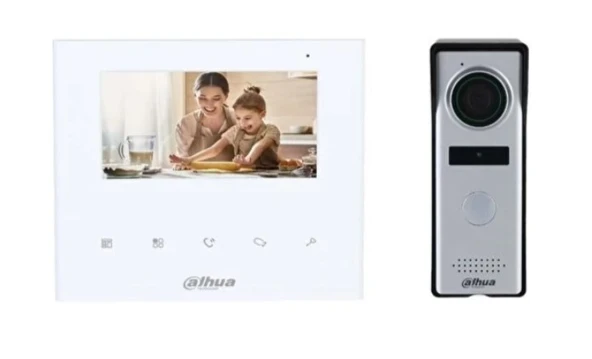 Dahua DHI-KTA04 4.3" Tft Ekran 1.3Mp Dokunmatik Düğmeli Sesli Analog Iki Telli Intercom Kiti