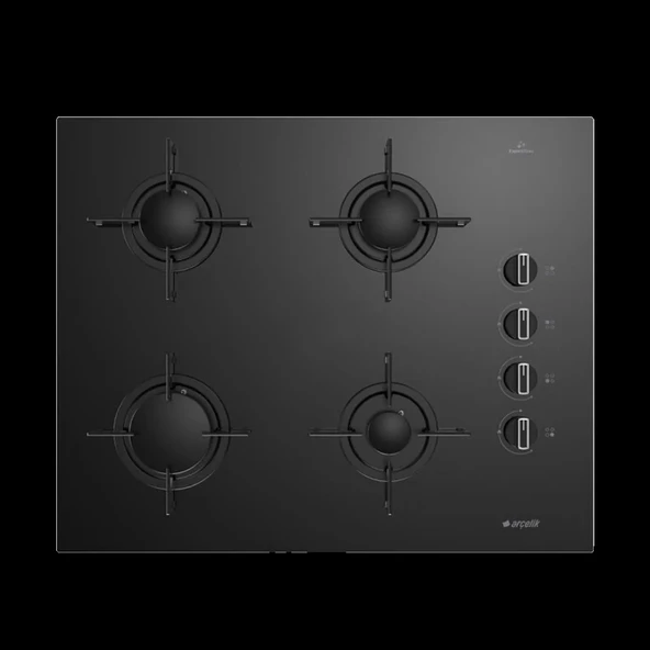 Arçelik Siyah Analog Ankastre Set - Resim 3