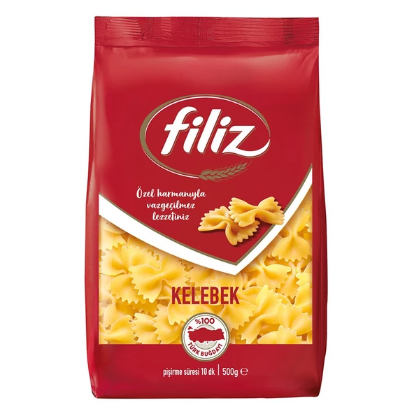 Fi̇li̇z Makarna Kelebek 500 Gr Paket (8 Adet)