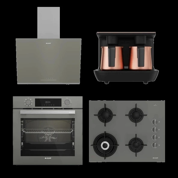 Arçelik Yeni Grion Bakır Telveli Ankastre Set ürün görseli 1