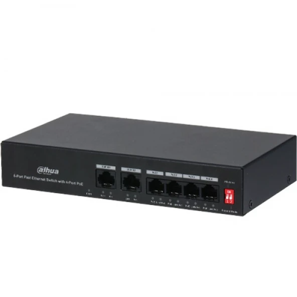 Dahua PFS3006-4ET-36 6 Port Fas Ethernet Switch 4 Port Poe Switch ürün görseli