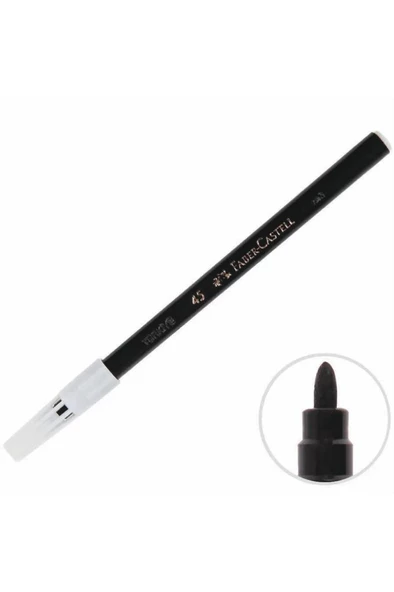 Faber Castell Keçeli Kalem Siyah - 10 Adet - 3
