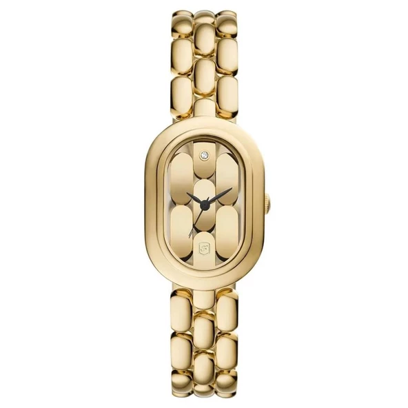 FOSSIL FES5380 ALTIN KAPLAMA OVAL KADIN KOL SAATİ