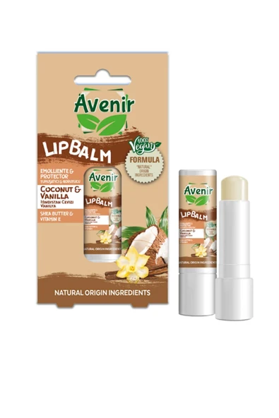 Avenir Stick Lip Balm Vegan Coconut & Vanilla - 2